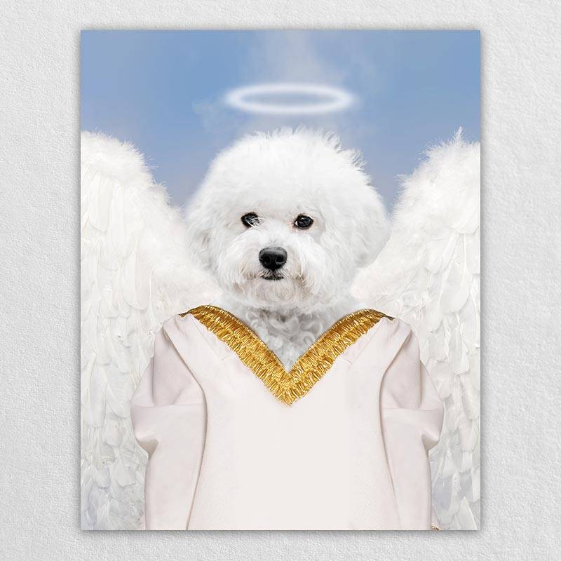 Angel Dog Painting Custom Pet Portraits