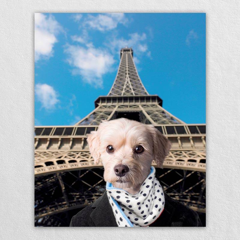 Travel To The Eiffel Tower Animal Face Portrait