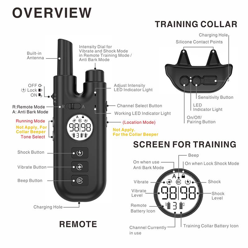 Dog Training Collar With Remote Electric Dog Collar