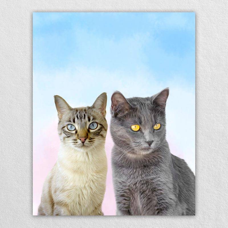 Pet Pop Art Canvas Animal Portraits Artwork
