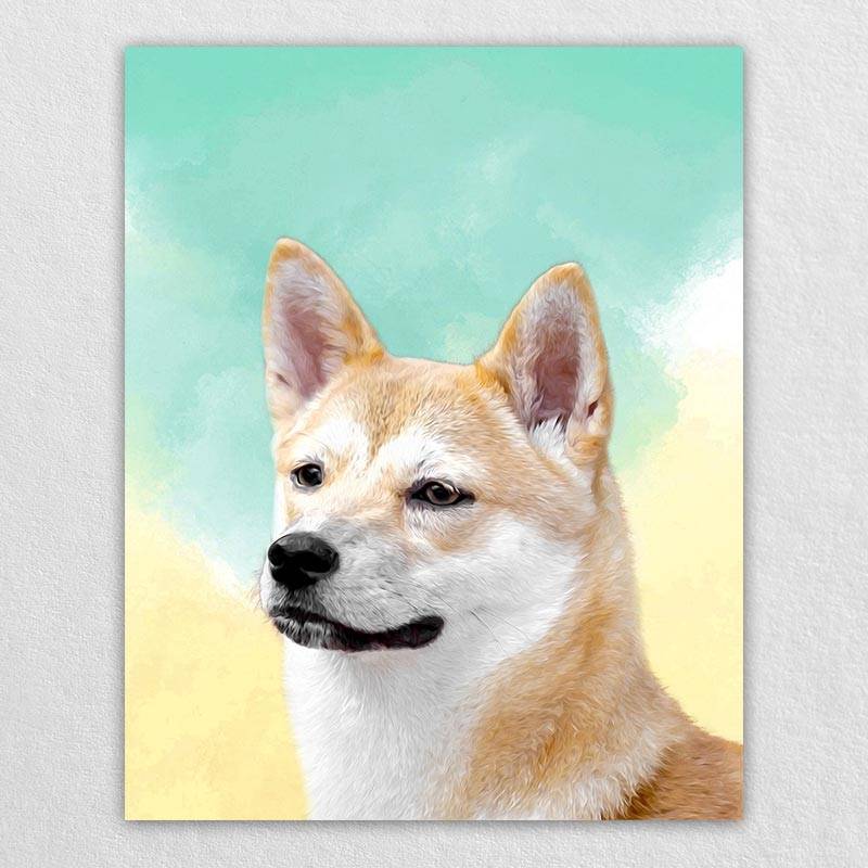 Affordable Pet Portraits Pet Canvas
