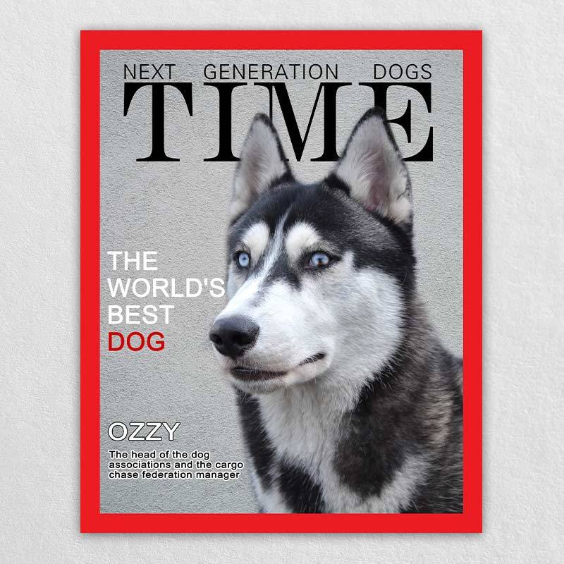 Time Magazine Cover Pet Dog Memorial Portraits