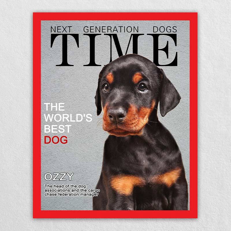 Time Magazine Cover Pet Dog Memorial Portraits