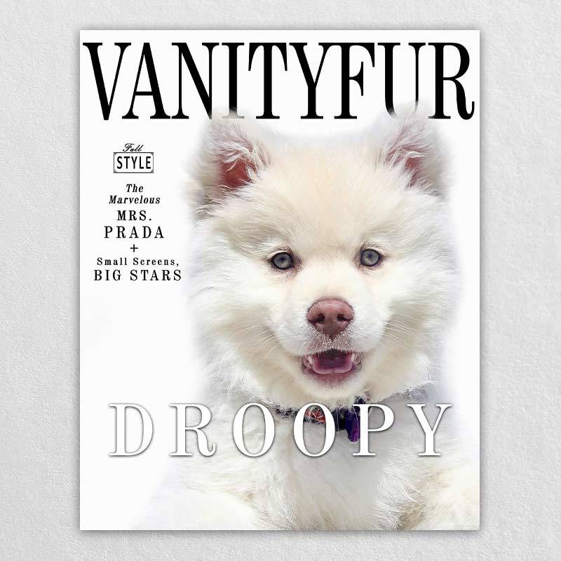 Vanity Fur Cover Cute Dog Wall Decor