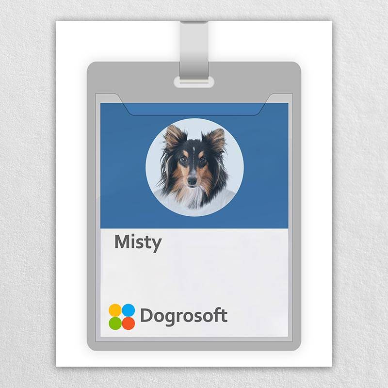 Custom Pet Id Badge Puppy Portraits Paintings
