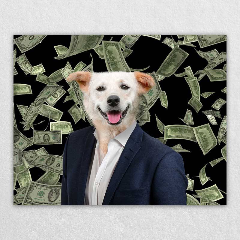 Custom Pet Cute Dog Canvas Pictures