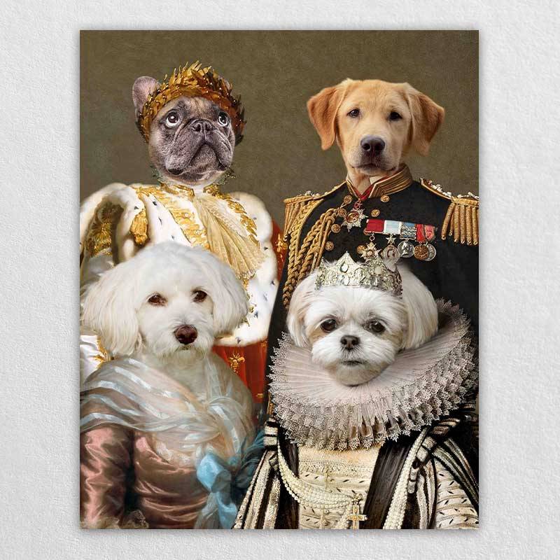 Renaissance Pet Canvas Royal Pet Famliy