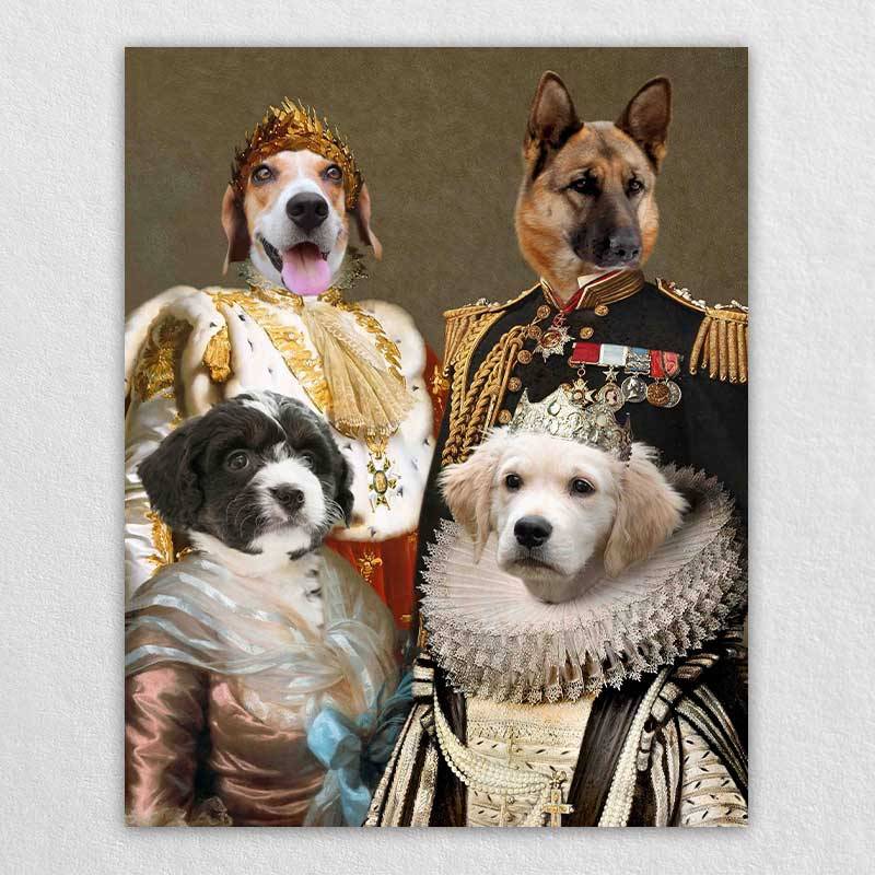 Renaissance Pet Canvas Royal Pet Famliy