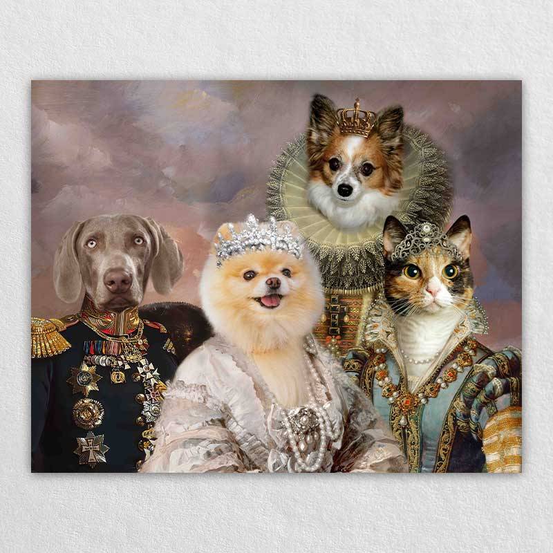 Custom Elizabethan Pet Portraits Artwork