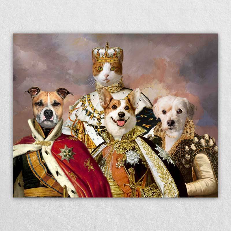 Royal Portrait Pet Head Painting