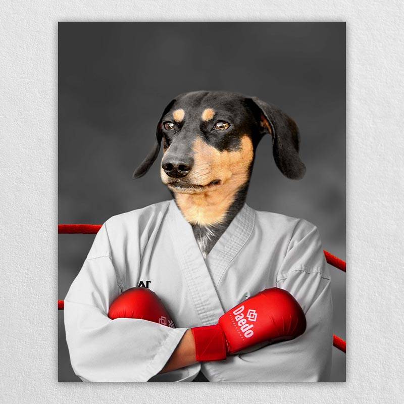 Your Pet In A Portrait To Be A Boxer