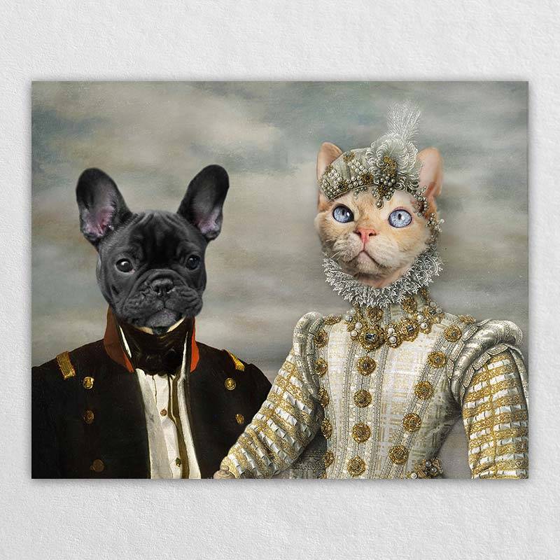 Custom Royal Dog Portraits Pet Artwork