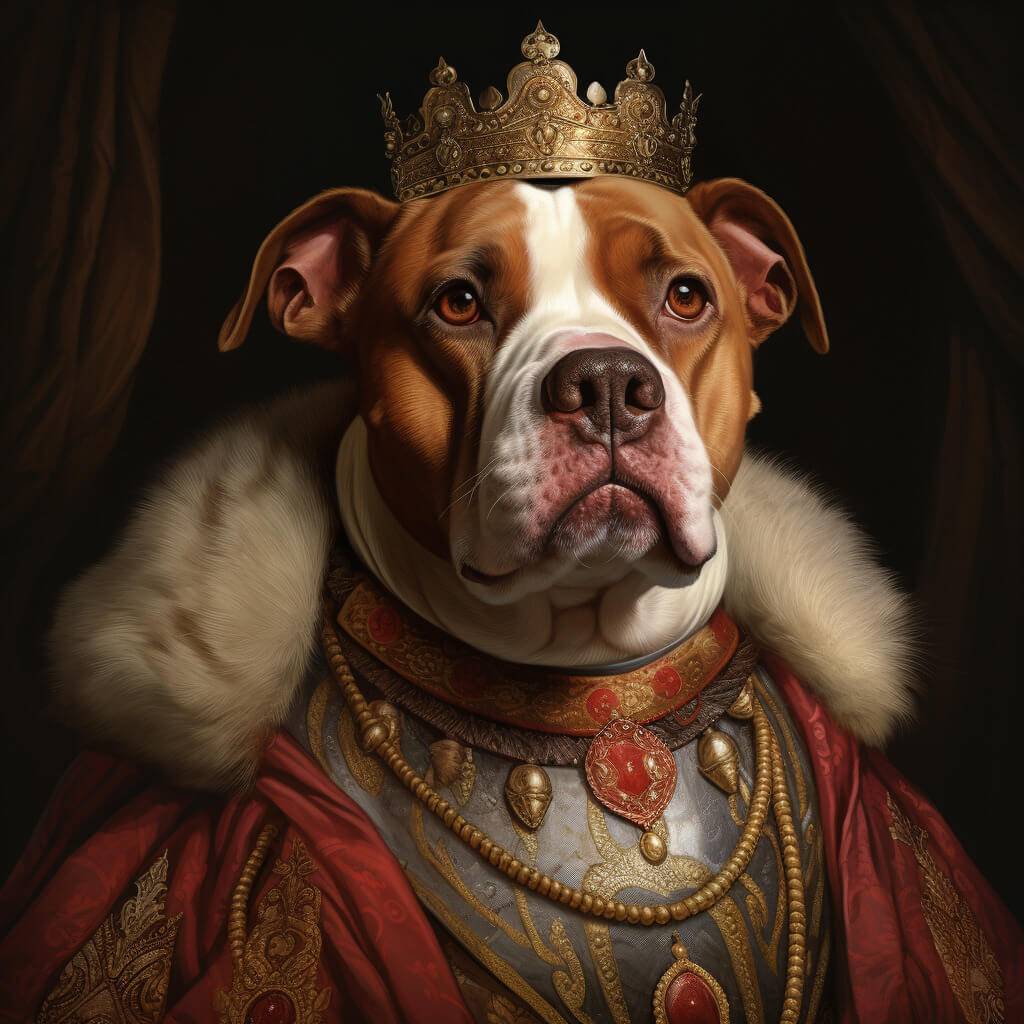 Old Renaissance Portraits Royal Pet Painting