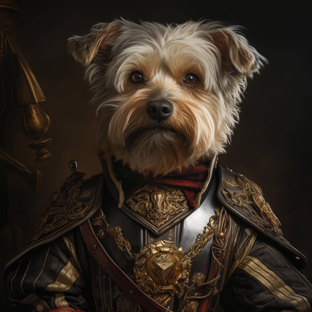 Royal Painting Of Dog Pet Animals Pictures