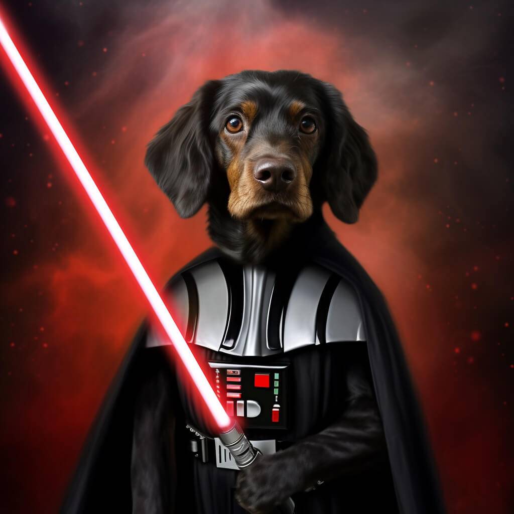 Darth Vader Artwork Custom Pet Portrait