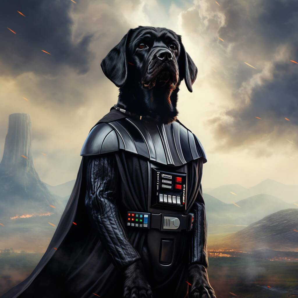 Custom Pet Star Wars Darth Vader Art