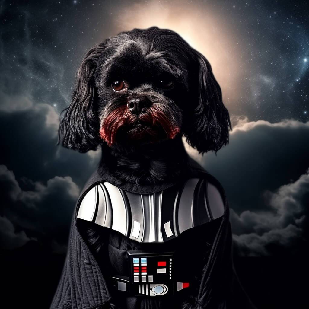 Darth Vader Paintings Pet Portrait Custom