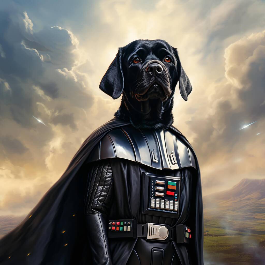 Darth Vader Canvas Painting Best Pet Portraits