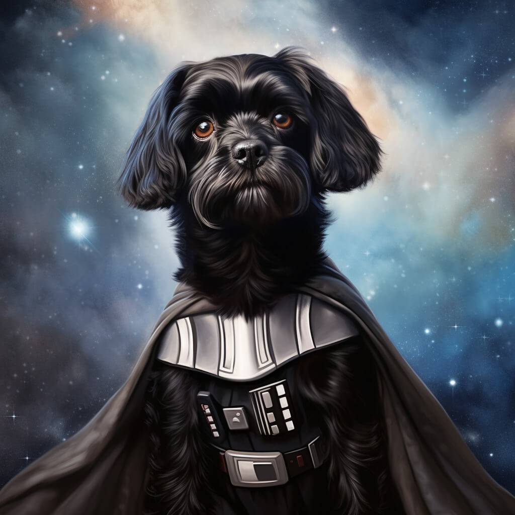Darth Vader Art Work Portrait Pet Painting