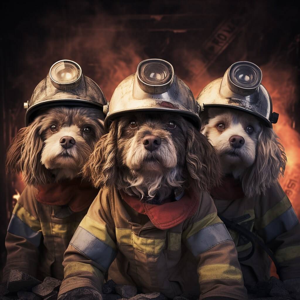 Painting the 3 Dog as a Beacon of Courage