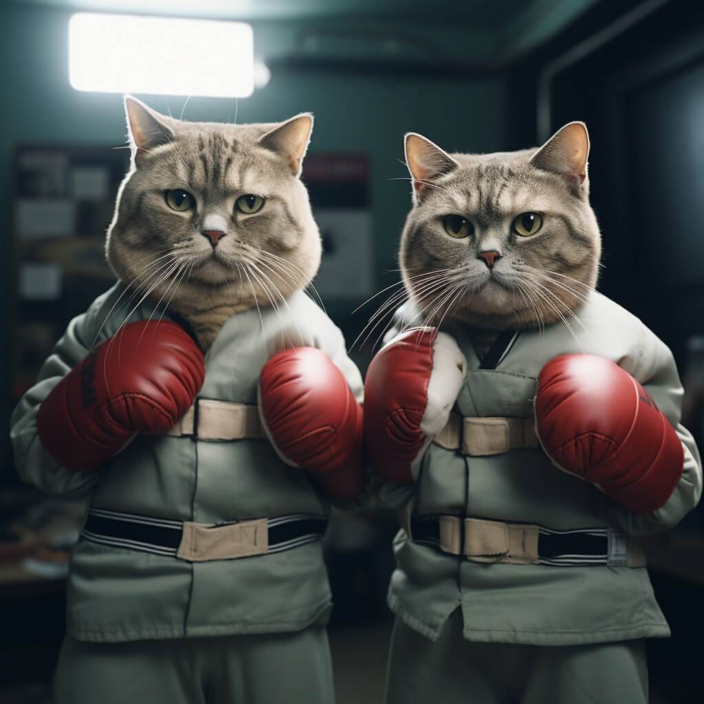 Custom Pet Cat Pop Fine Art Boxing Print