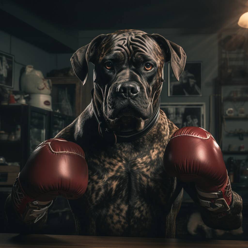 Best Boxing Photos Artistic Dog Canvas Art from Photos Family Pets