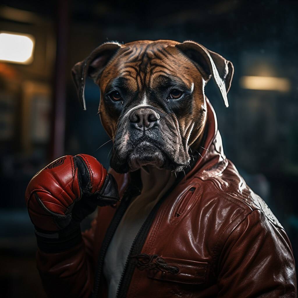 Boxing Photos for Sale Dogs in Art Custom Pet Prints