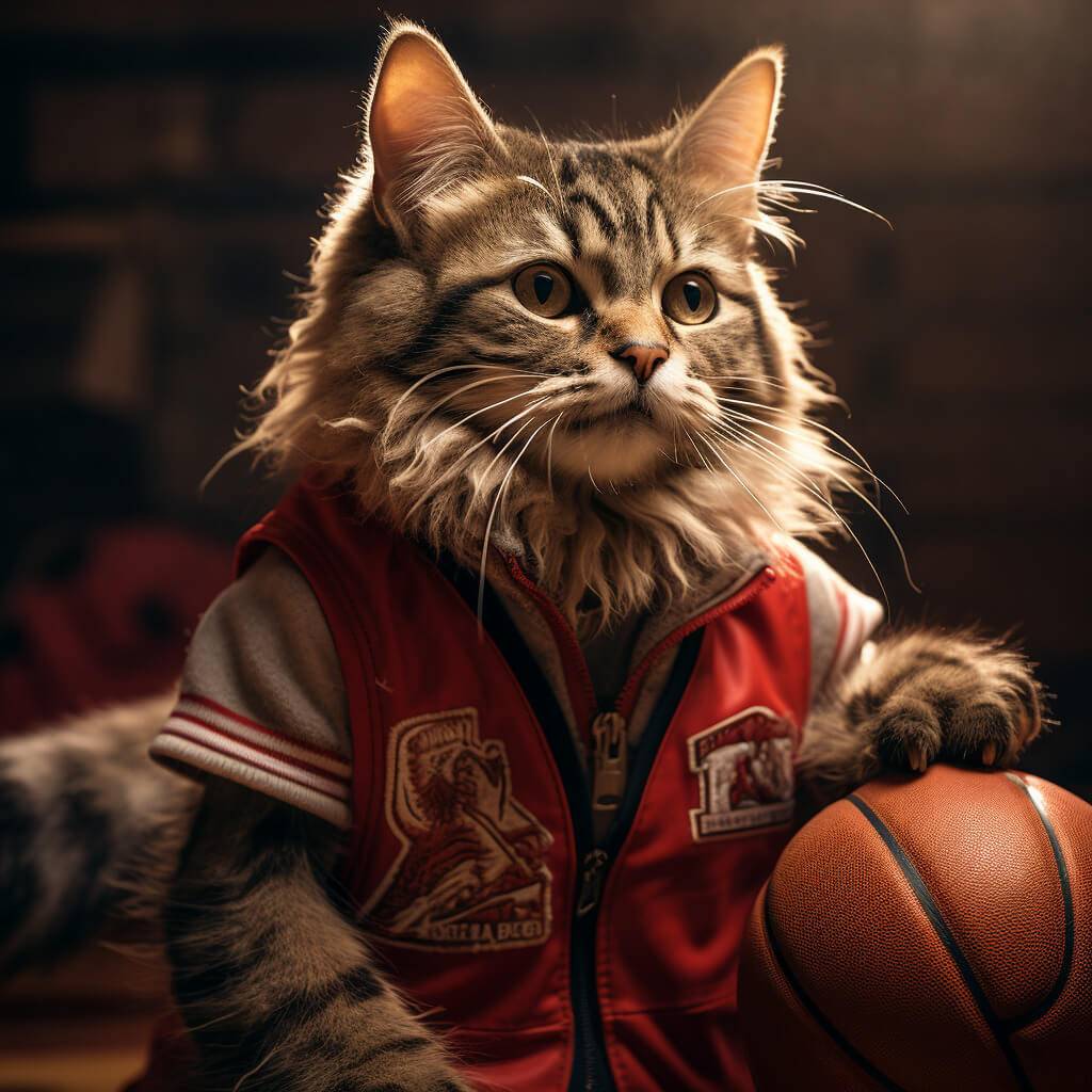 Basketball Sports Pictures Best Cat Art Painting Your Pet