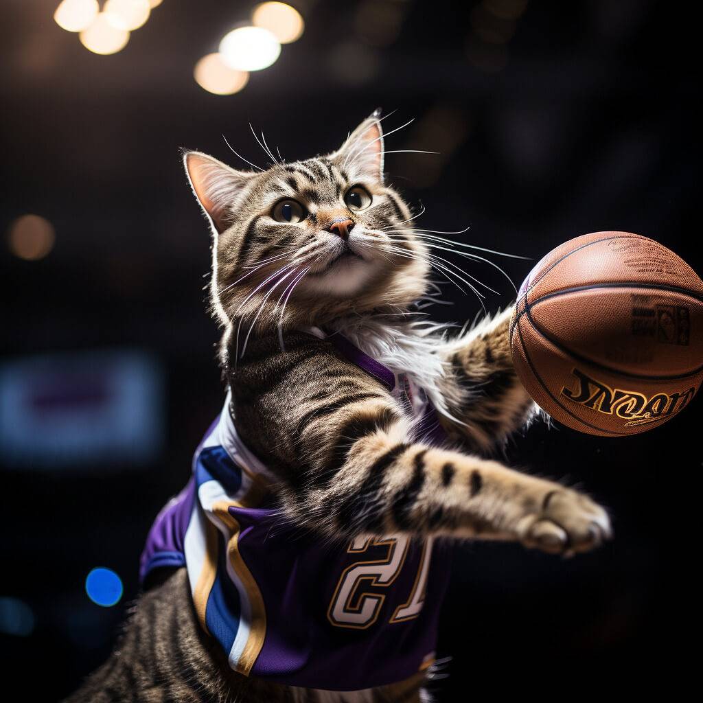 Basketball Pictures HD Custom Cat Artwork Pet Image