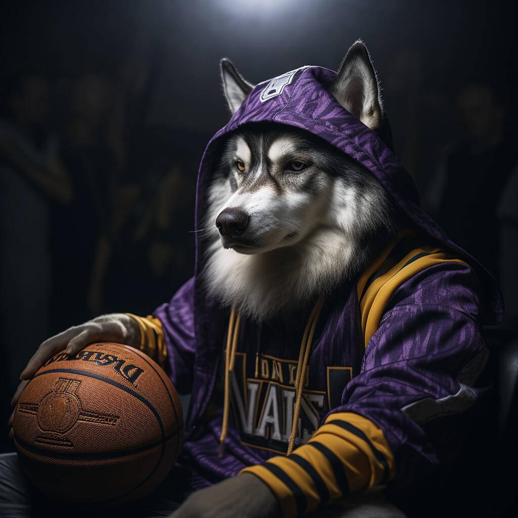 Basketball Cool Images Personalised Pet Canvas