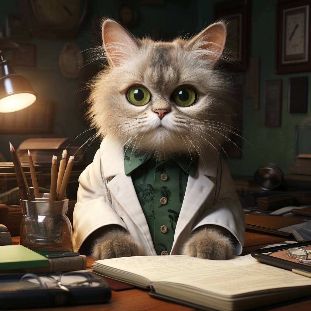 The Cat Painting Funny Doctor Pictures
