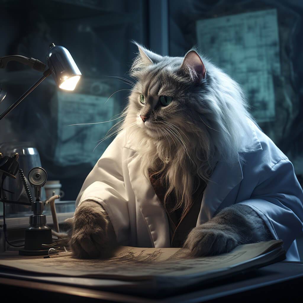 Doctors Equipment Pictures Weird Cat Paintings