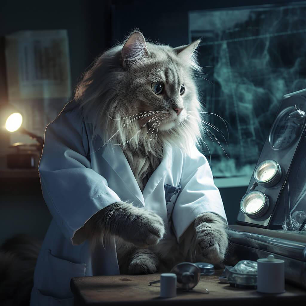 Best Doctor Pictures Cat Human Painting