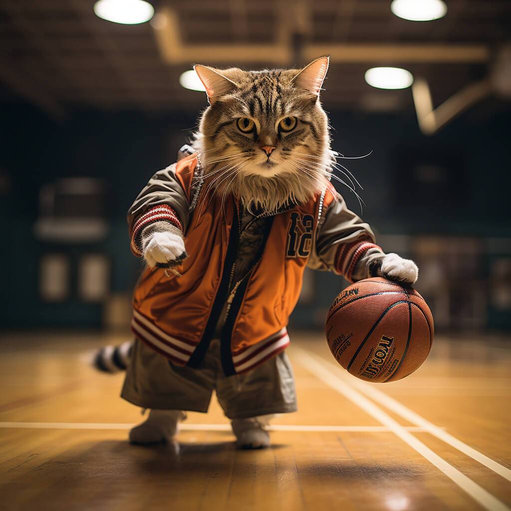 Cat Paintings Funny Basketball Photos Cool