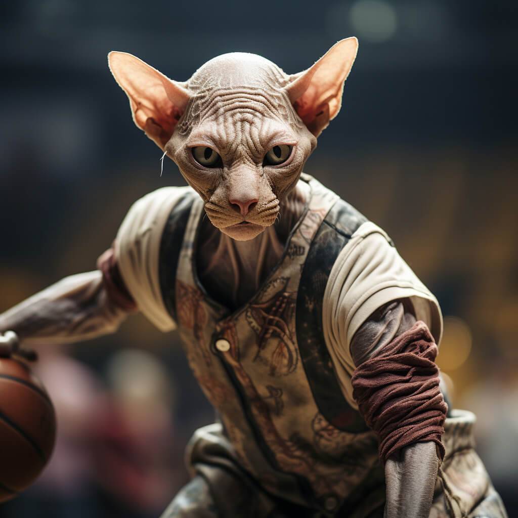 Weird Paintings Of Cats Cool Photos Basketball