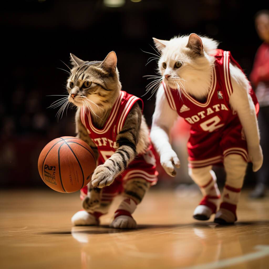 Best Basketball Photos Ever Painting By A Cat