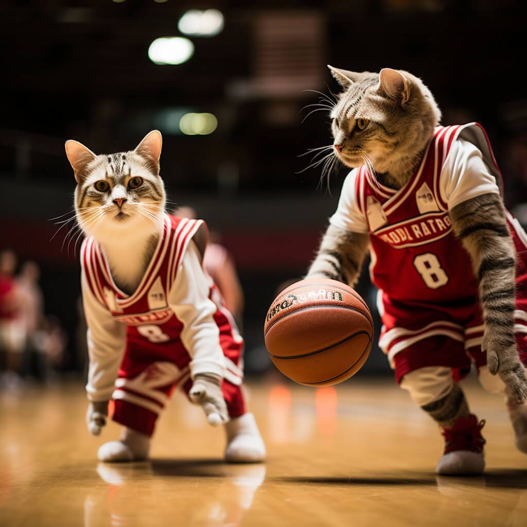 Best Basketball Photography Cat Image