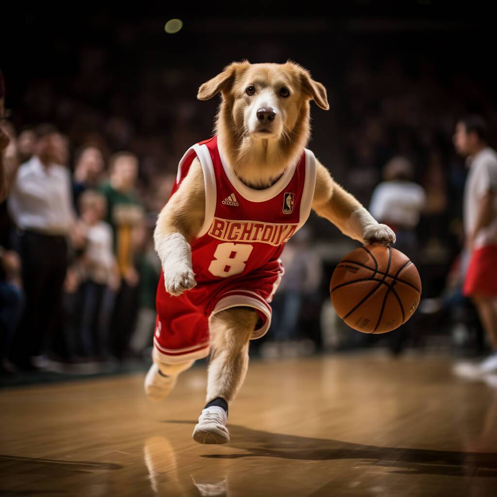 Art Basketball Cute Dog Pictures To Print