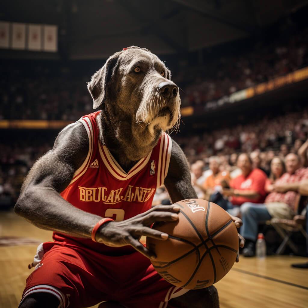 Basketball Player Art Professional Dog Pictures