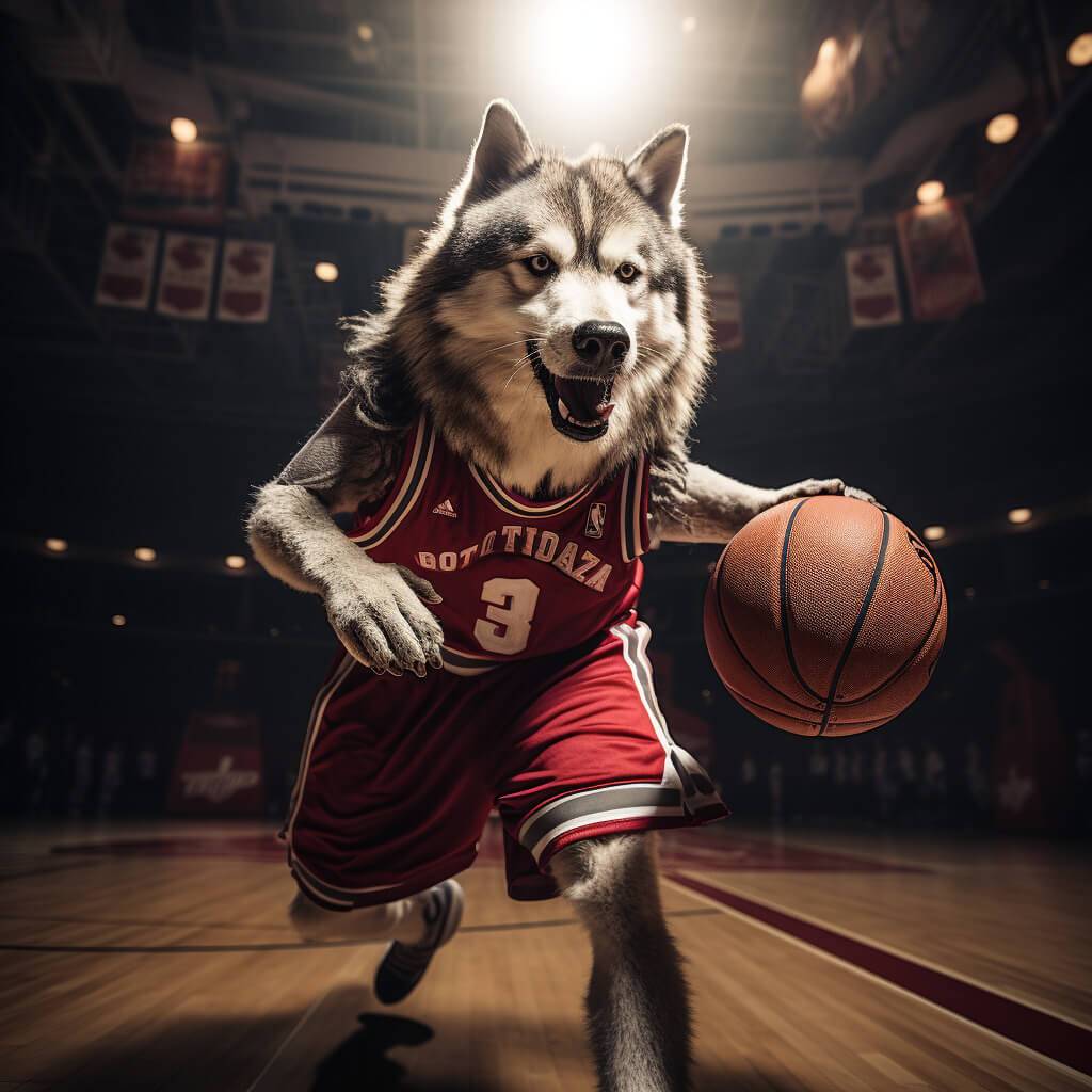 Free Basketball Art Beautiful Dog Images