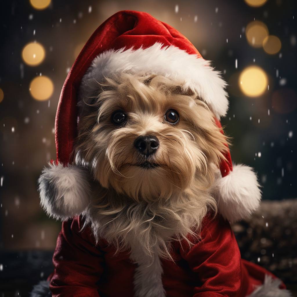 Turn Pets Photos Into Santa Claus Portrait