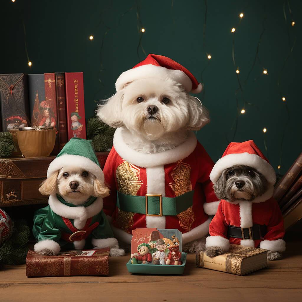 Santa Claus For Painting Portrait Of My Pets