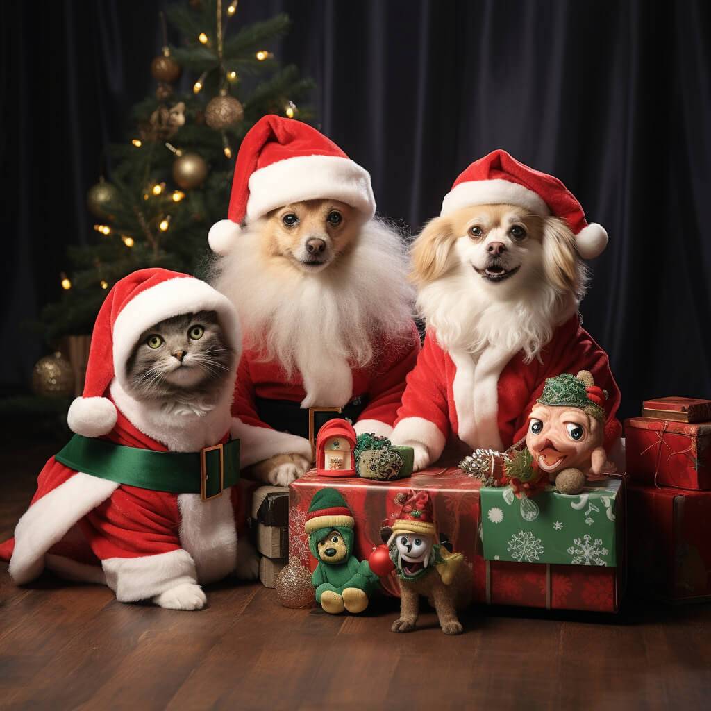 Christmas Picture To Paint Art Of The Pet