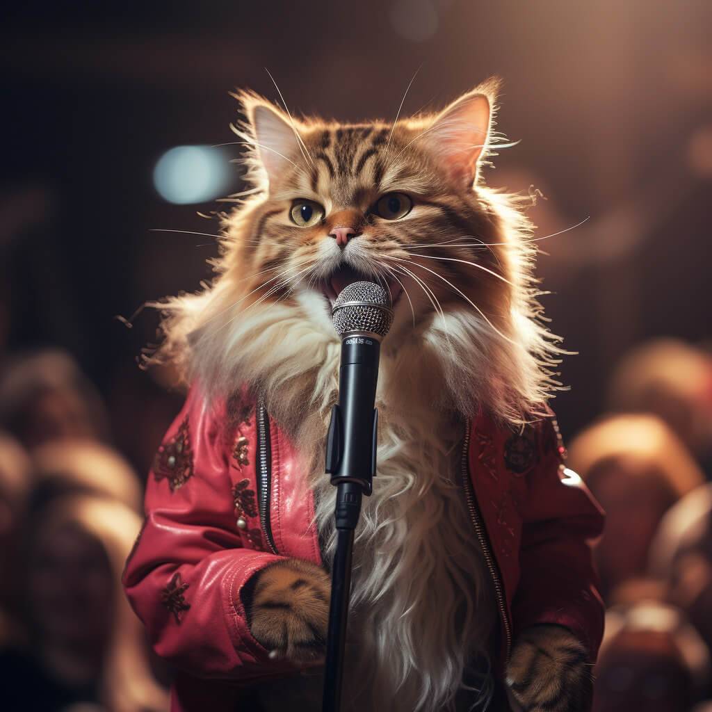 Singer Pop Art Sweet Cat Images