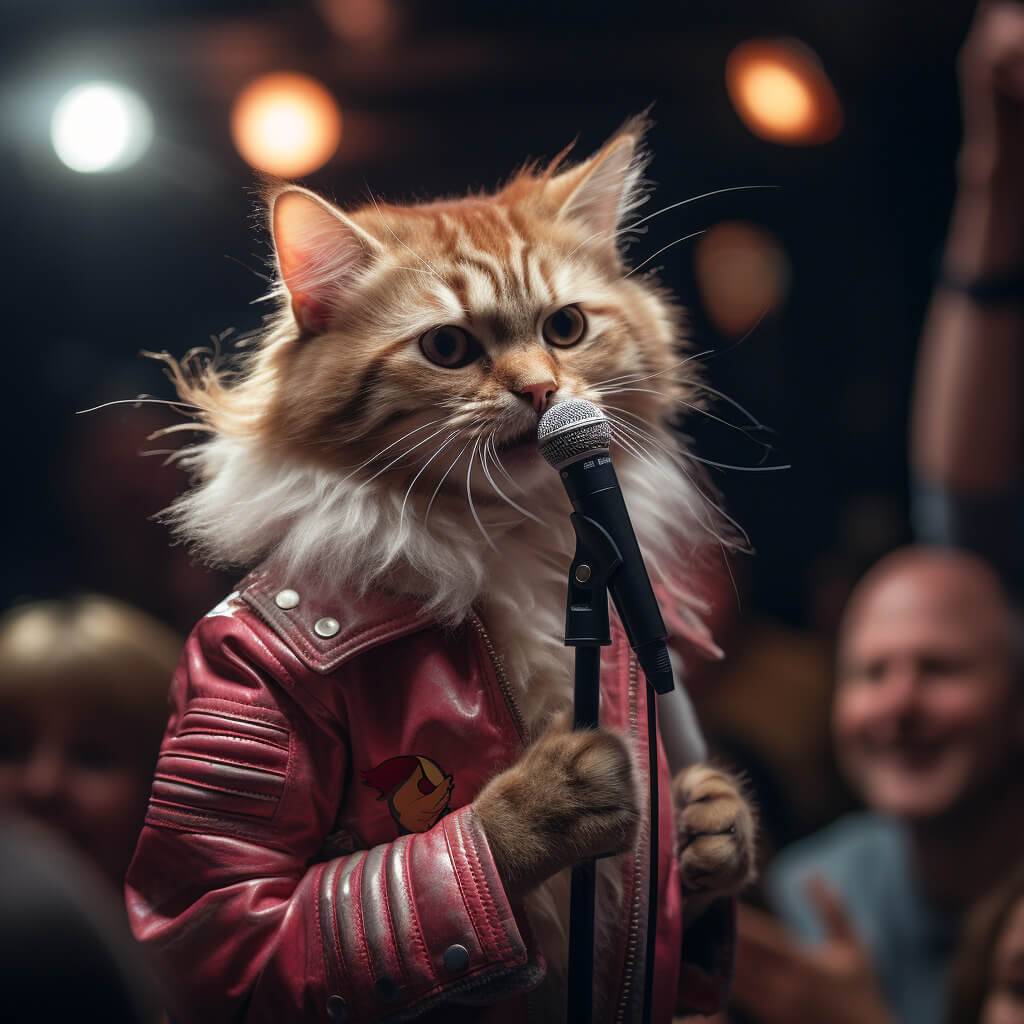 Singer Machine Photo Cute Cat Images Hd