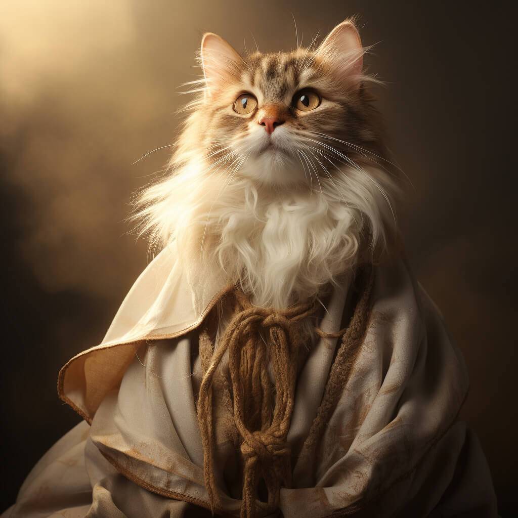 Religious Canvas Art Cat Dog Pet Portraits