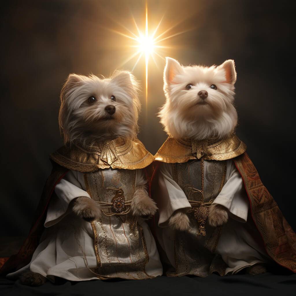 Funny Religious Paintings Pet Painting From Photo