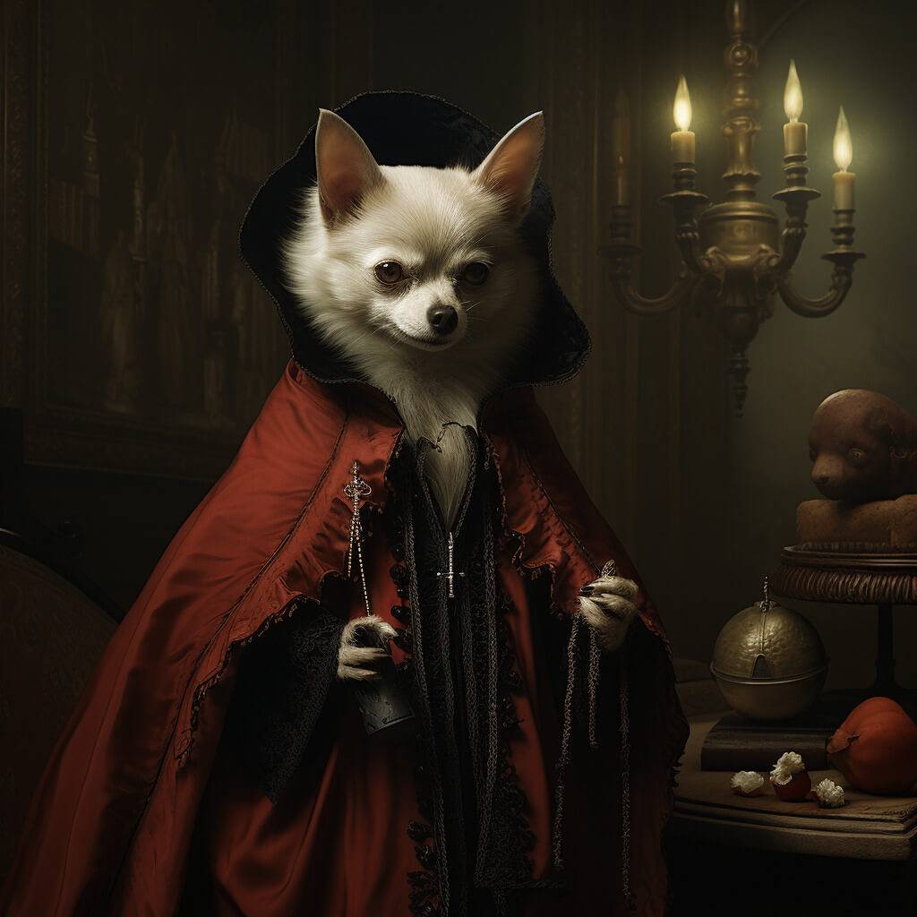 Classic Vampire Art Paint My Pet Portrait