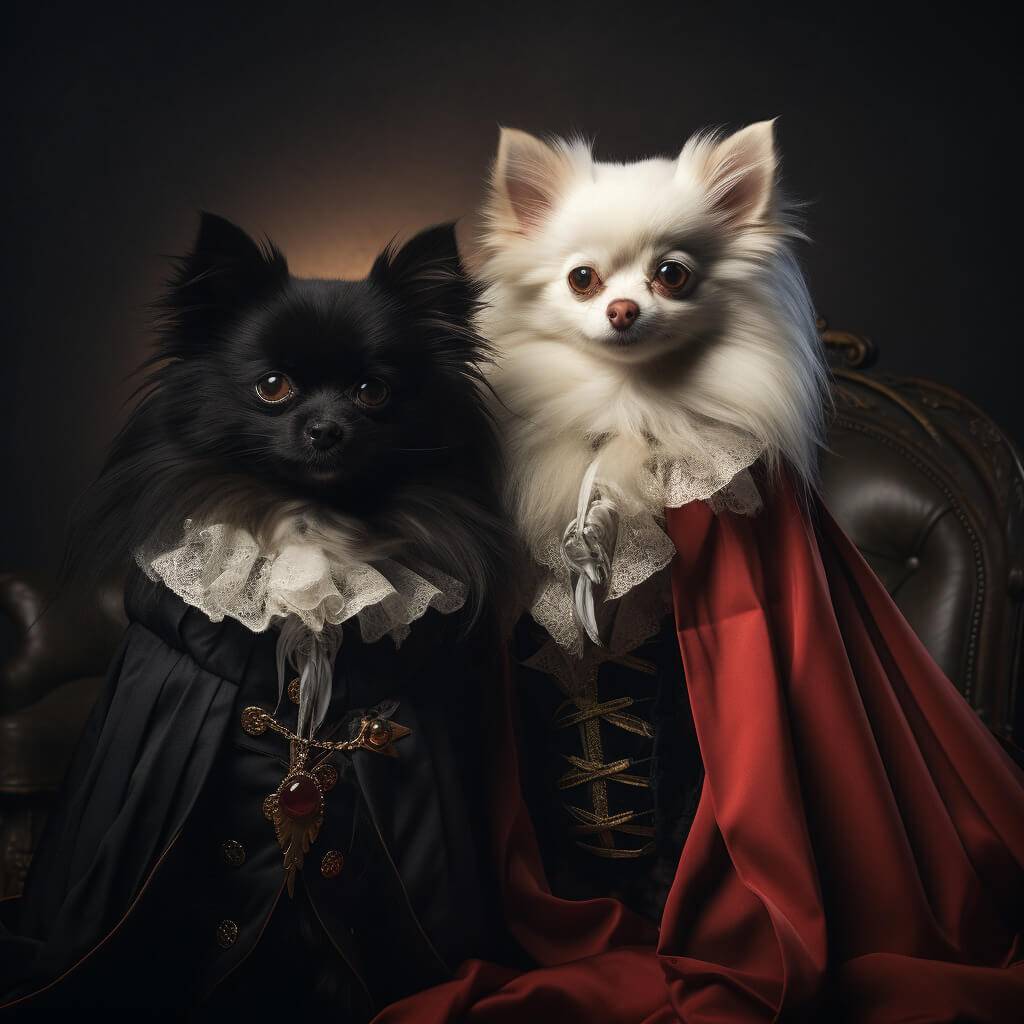 Renaissance Artwork Portrait Of Your Pet Vampire