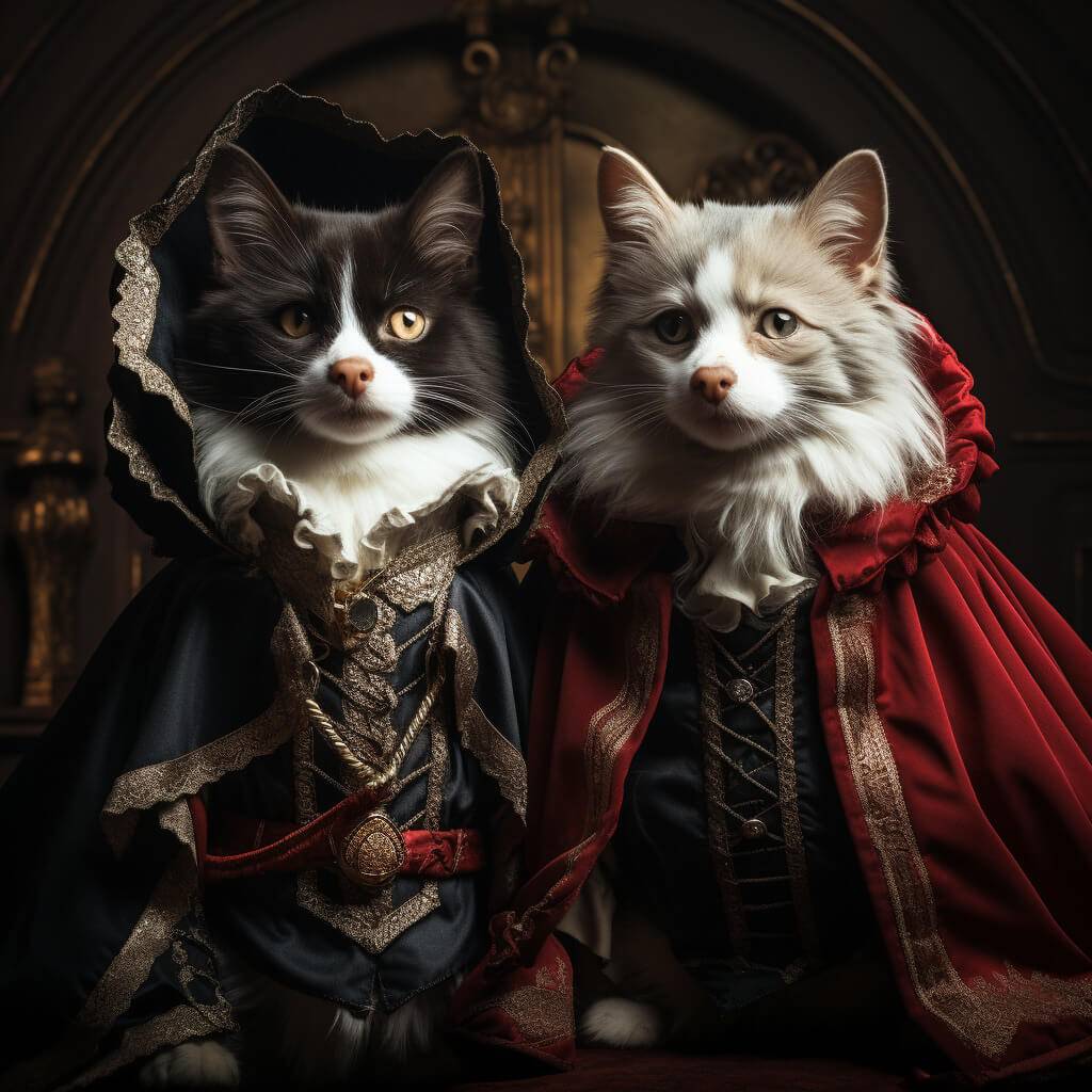 Vampire Renaissance Cat Painting Turn Pet Into Painting